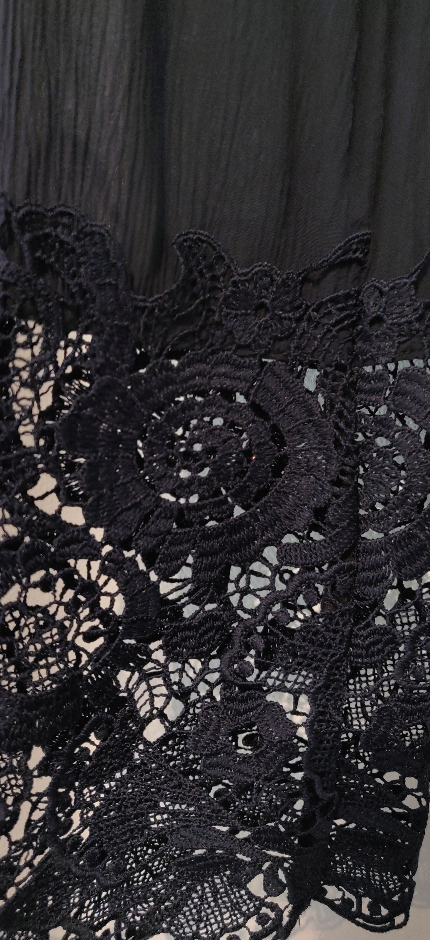 Abercrombie & Fitch Dark Blue Lacey Boho Blouse
