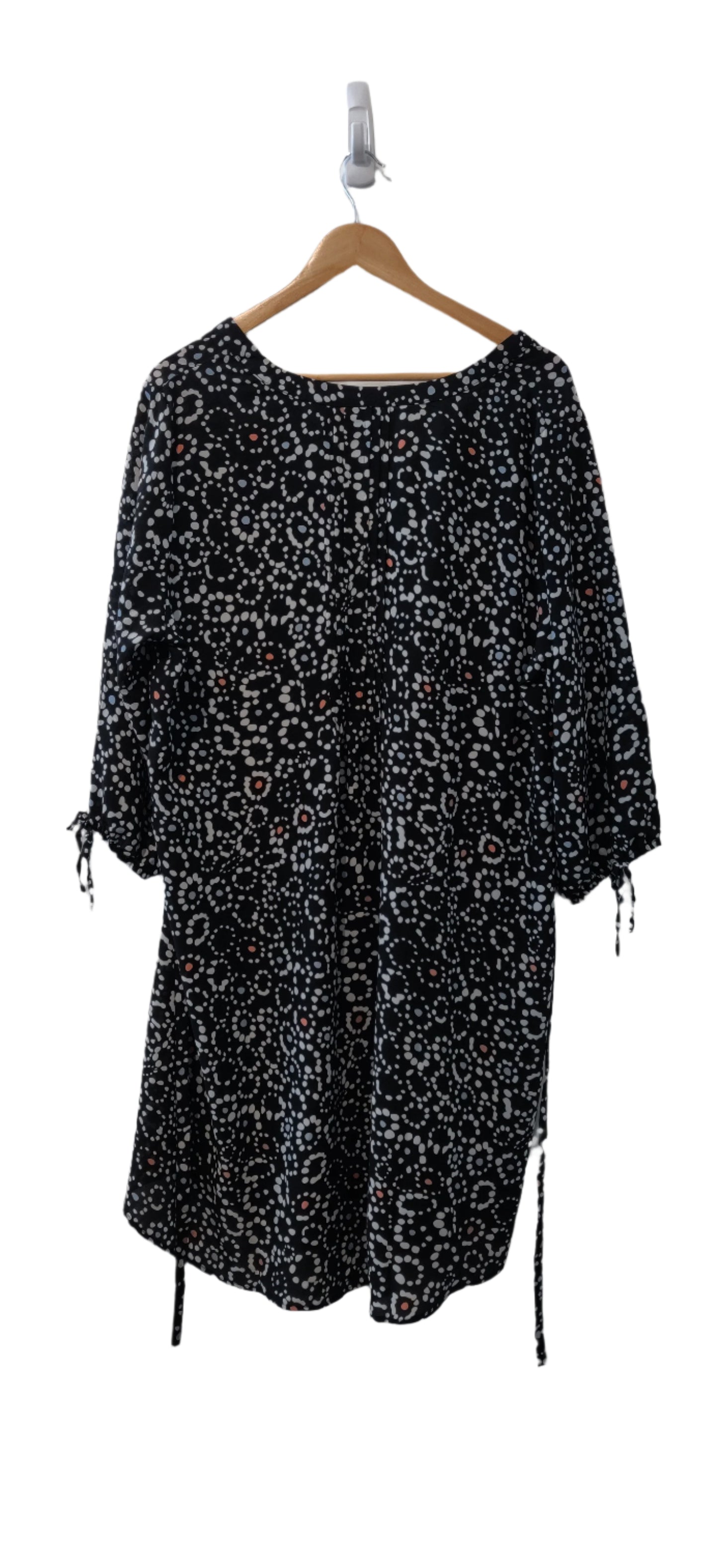 Evans Black Midi Flora Dress