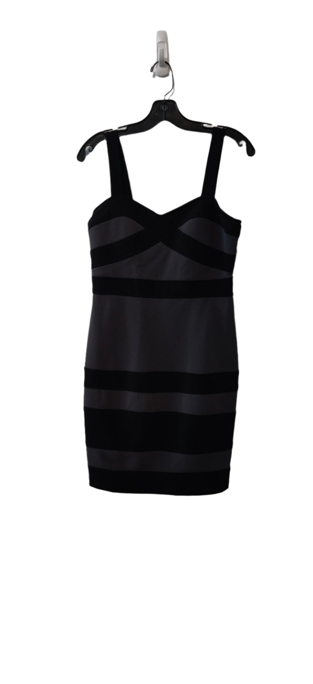 BCX Dress Gray And Black Body Con Bandage
