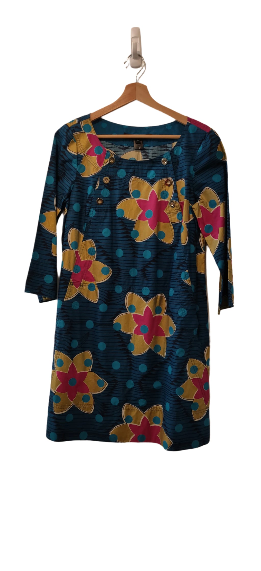 MARC BY MARC JACOBS Graphic Floral Blue Dress