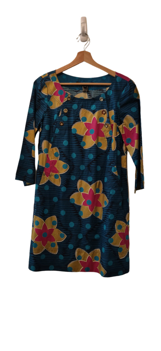 MARC BY MARC JACOBS Graphic Floral Blue Dress