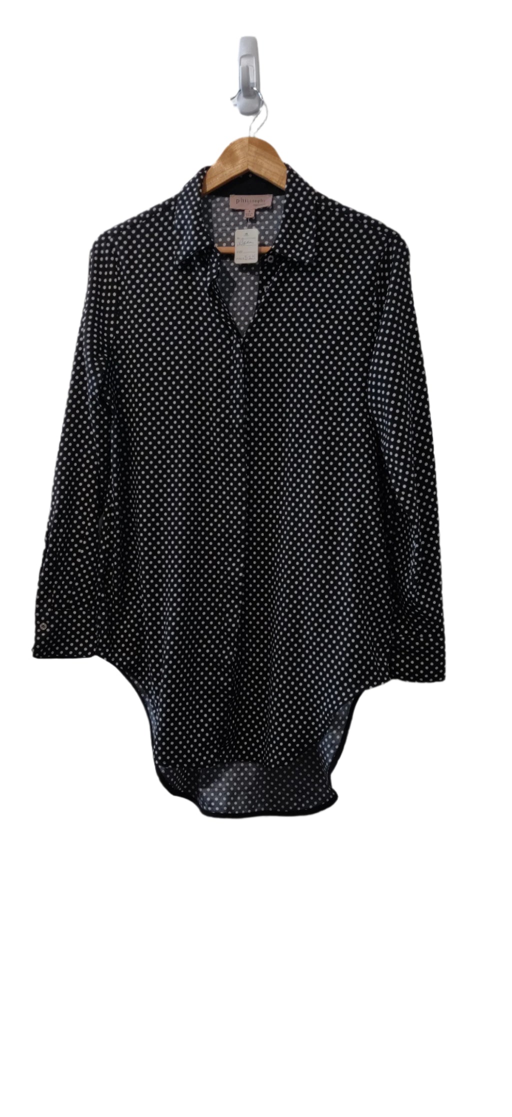 Philosophy Republic Button Up Polka Dot Blouse