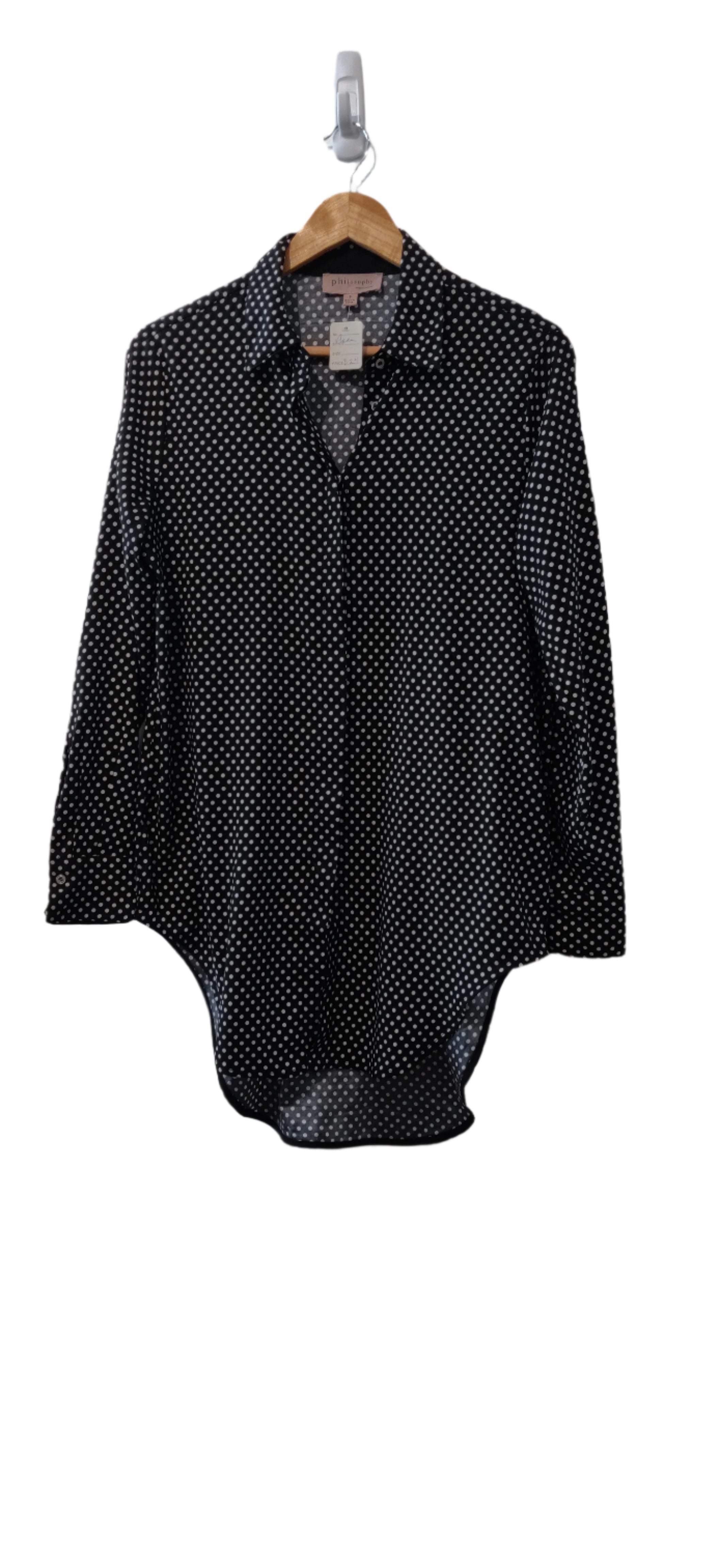 Philosophy Republic Button Up Polka Dot Blouse