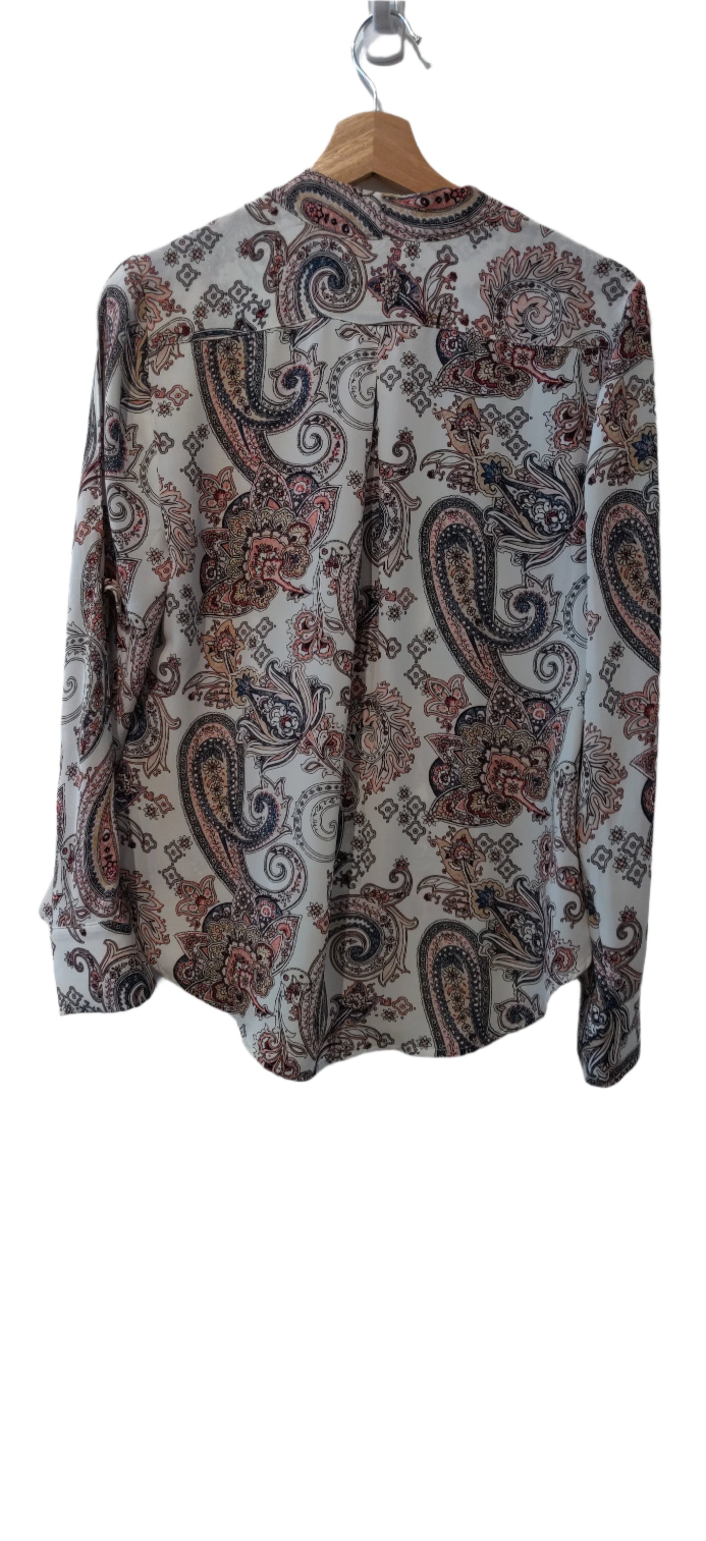 White House Black Market Warp Floral Shirt
