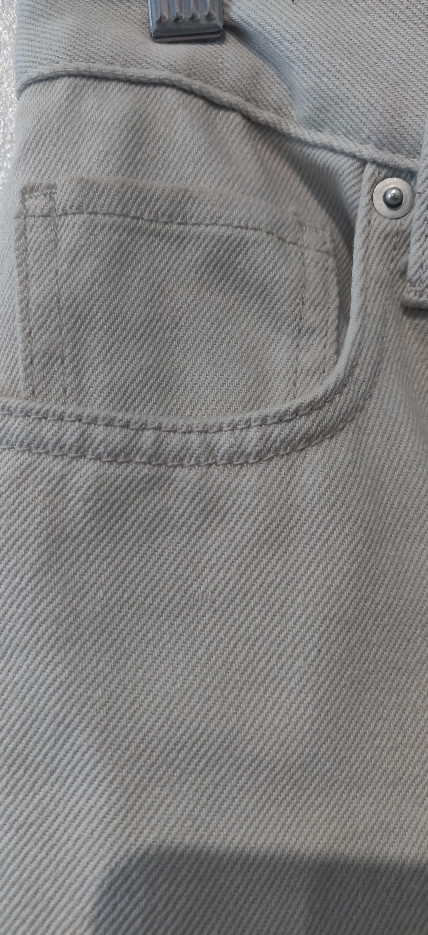 Beige Denim Jeans