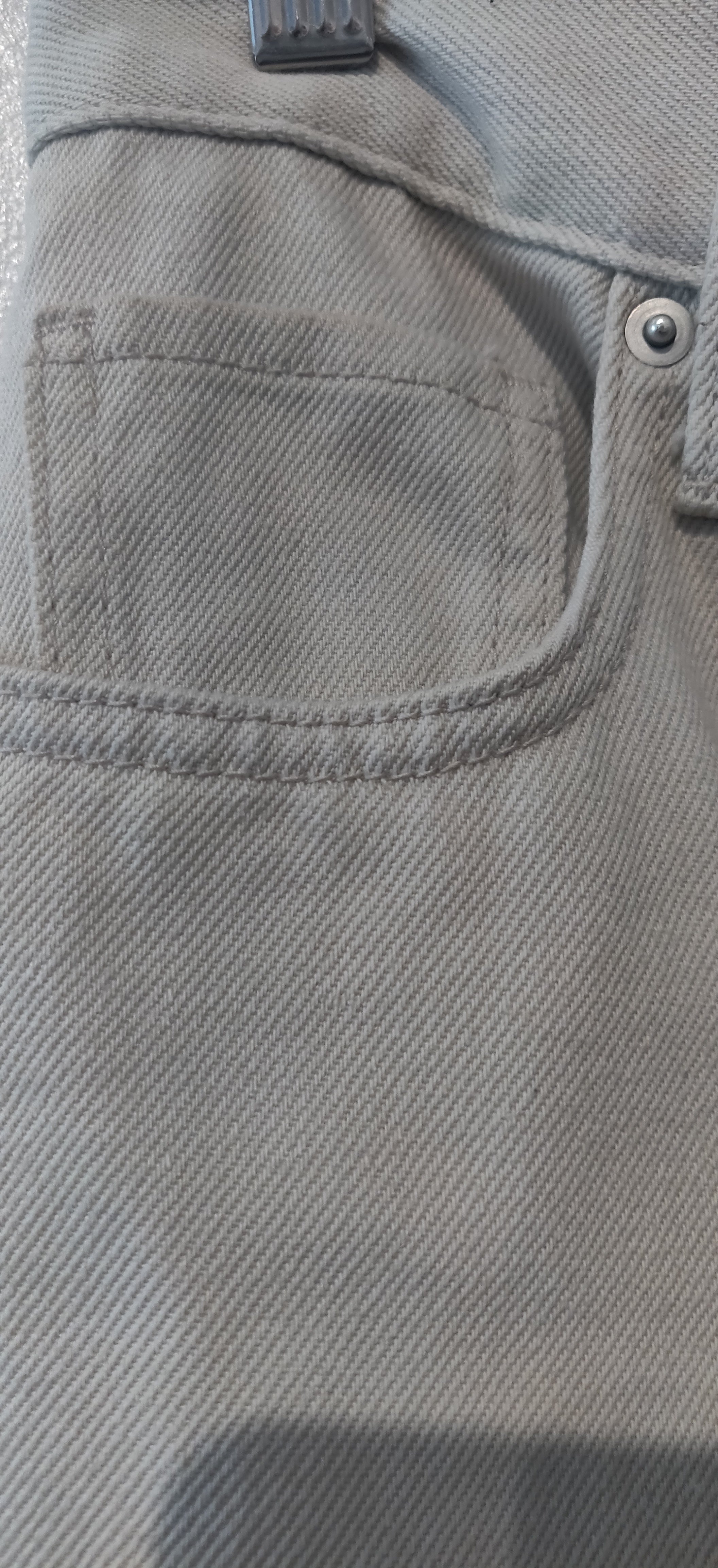 Beige Denim Jeans