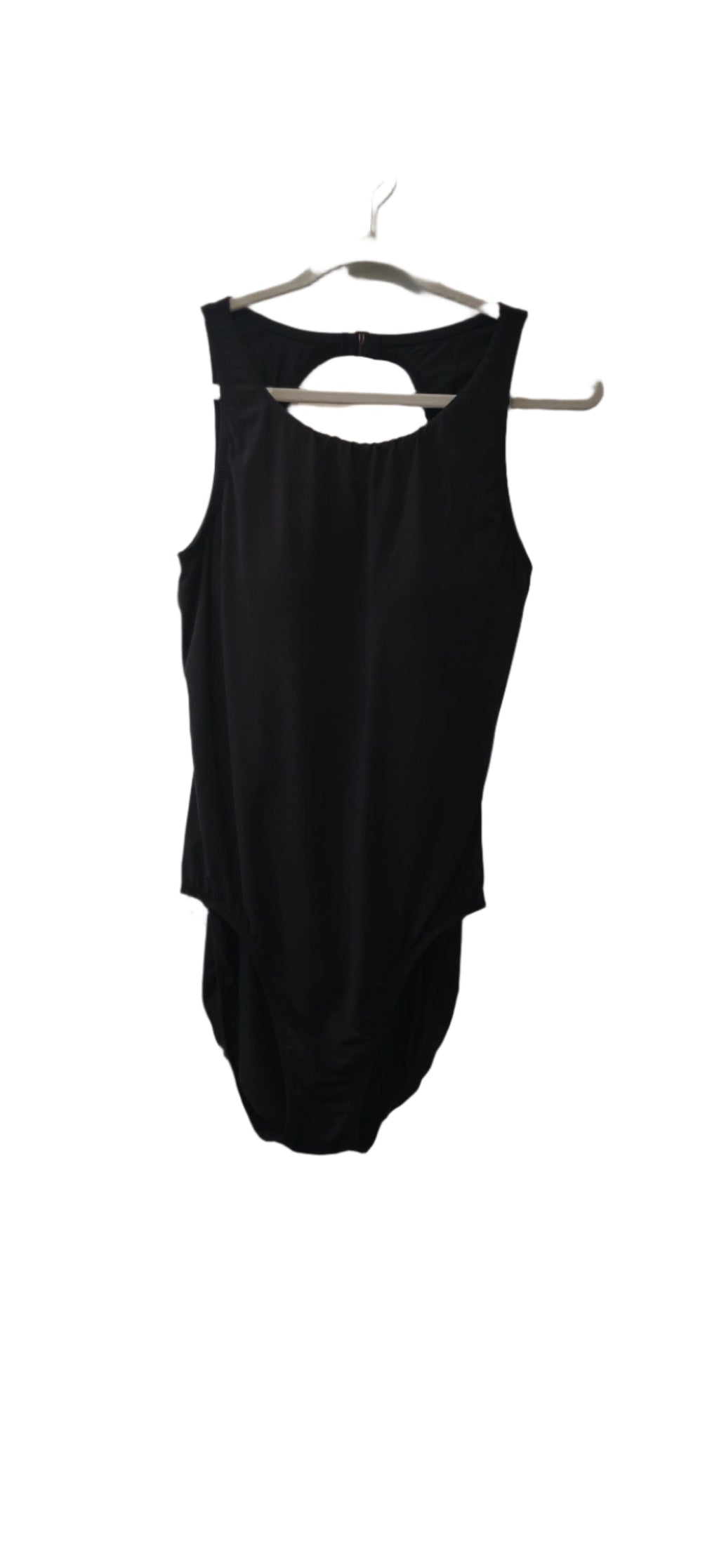 CALIA Carrie Underwood High Neck Open Back Black Swimsuit