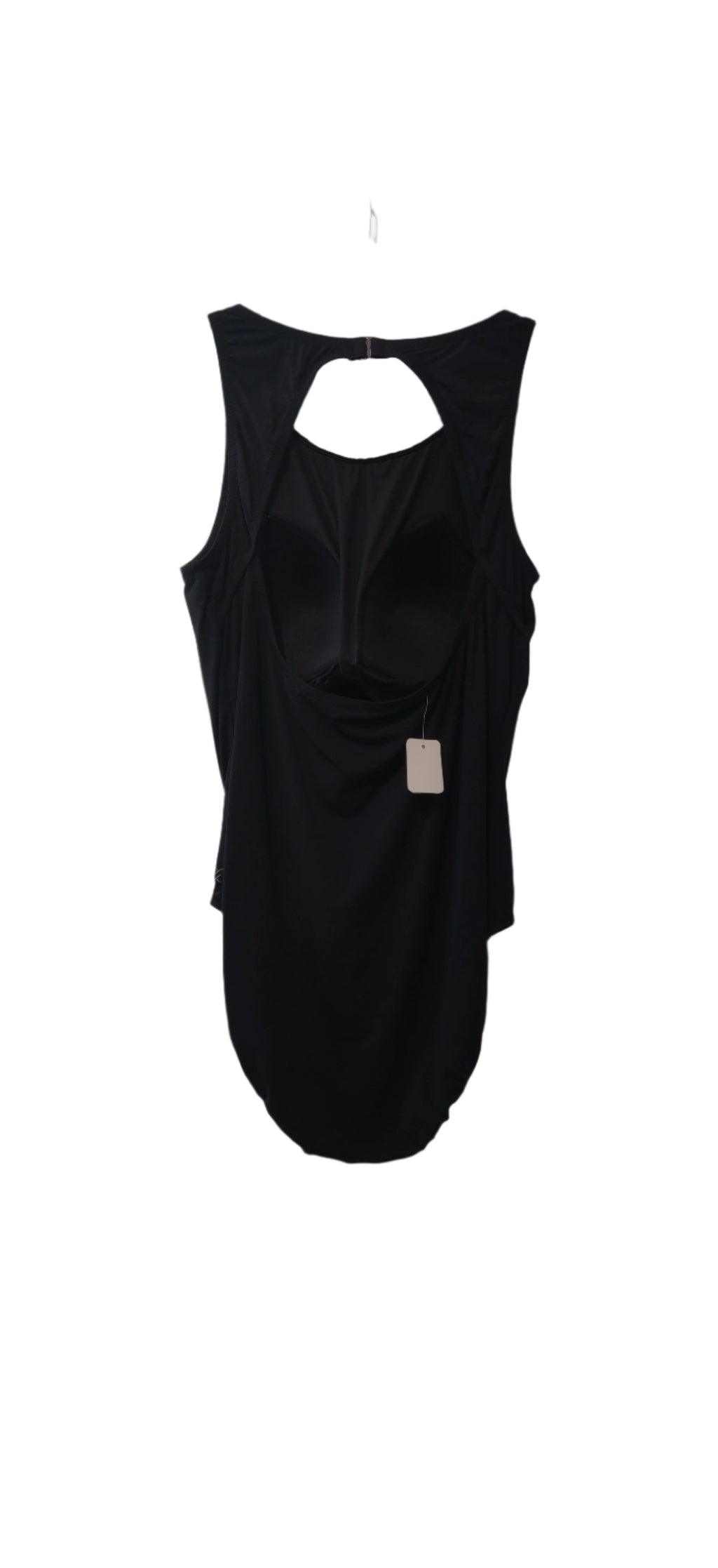 CALIA Carrie Underwood High Neck Open Back Black Swimsuit