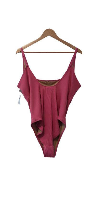 OLD NAVY Pink One Piece Textured Swimsuit