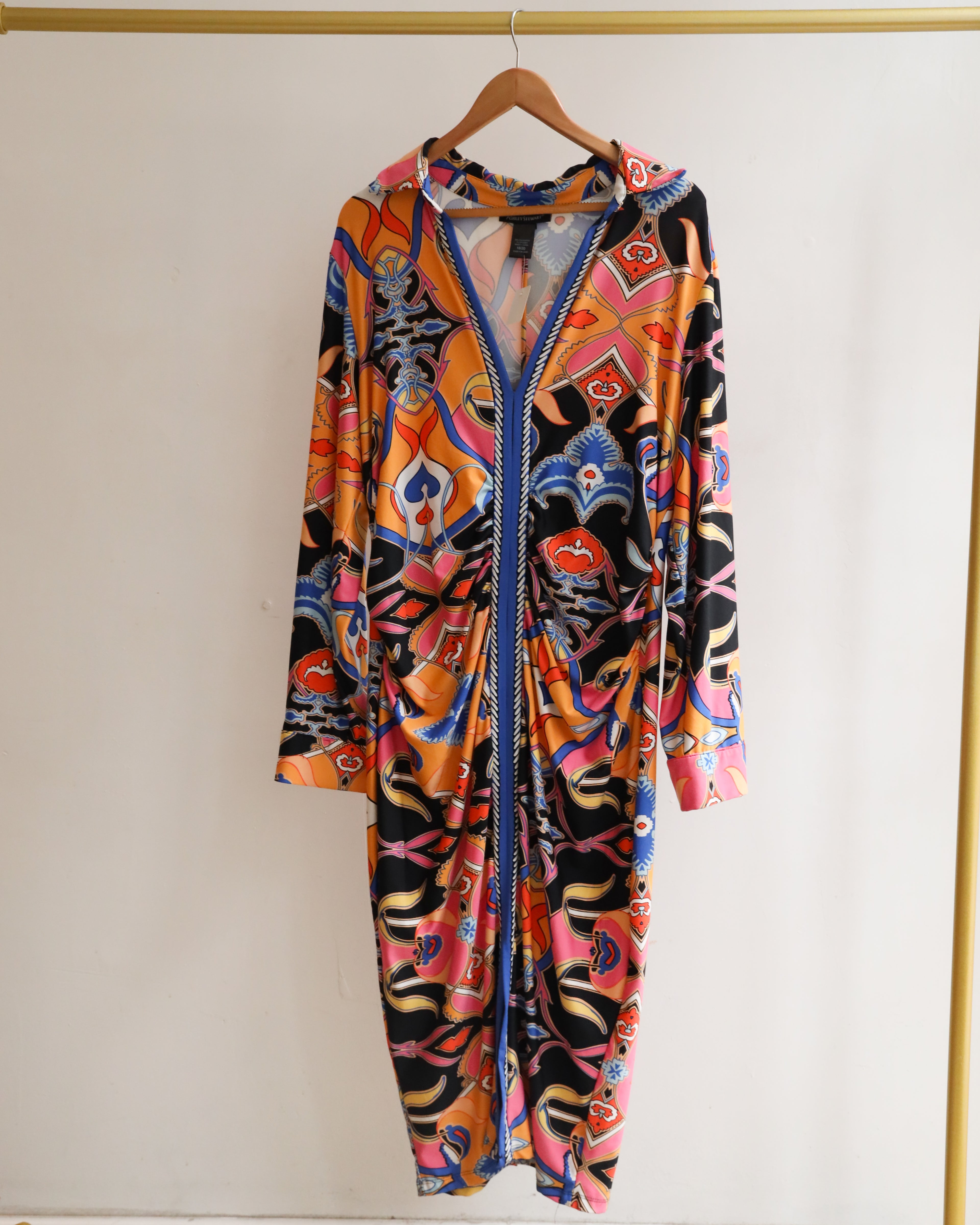 Ashley Stewart Mosaic Patterned Dress - Size 18/20